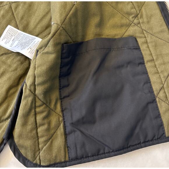 J. Crew Quilted Vest Men's Authentic Outerwear Full Zip Black Size Medium - Picture 7 of 9